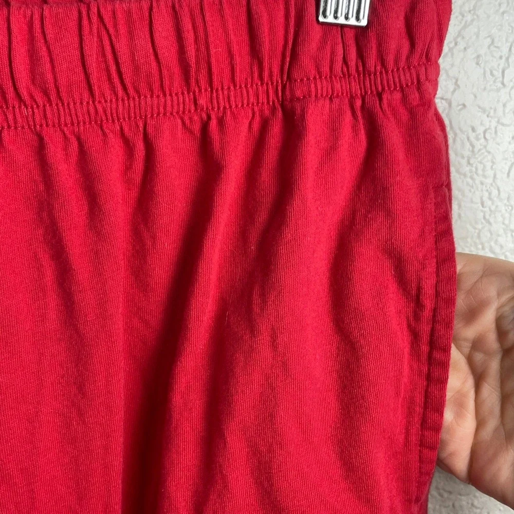 Dreamy By Lubot Pajama Set Womens Medium Red Pants Long Sleeve Top 100% Cotton‎